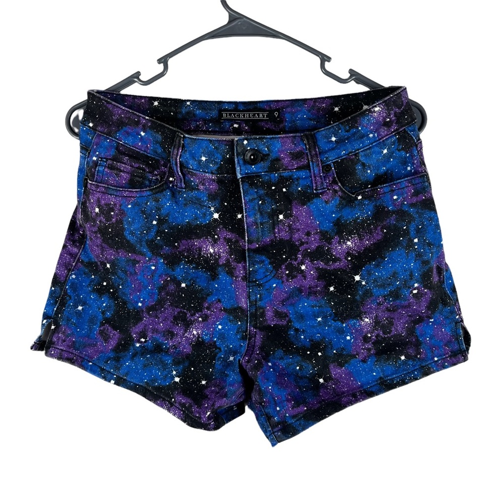 Blackheart Galaxy Space Print Shorts Size 9
